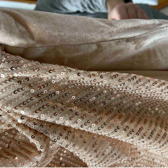 Double Crazy Contrast Sequin Velvet Cami Dress - SHEIN (Never Worn) - Picture 5 of 7